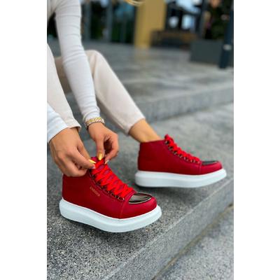 CH267 CBT Roma Mirror Kadın Bot KIRMIZI