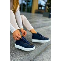 CH267 CBT Roma Mirror Kadın Bot LACIVERT