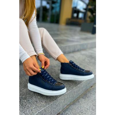 CH267 CBT Roma Mirror Kadın Bot LACIVERT