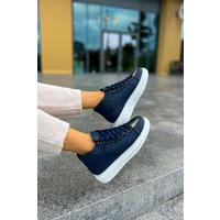 CH267 CBT Roma Mirror Kadın Bot LACIVERT