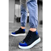 CH267 - GBT Roma Mirror Erkek Bot SIYAH/SAX MAVI