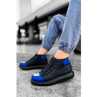 CH267 - GST Roma Mirror Erkek Bot SIYAH/SAX MAVI