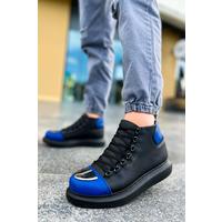 CH267 - GST Roma Mirror Erkek Bot SIYAH/SAX MAVI