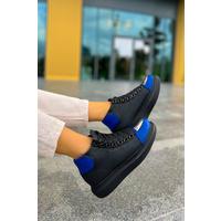 CH267 GST Roma Mirror Kadın Bot SIYAH/SAX MAVI