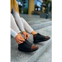 CH267 GST Roma Mirror Kadın Bot SIYAH/TABA