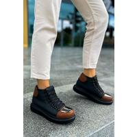 CH267 GST Roma Mirror Kadın Bot SIYAH/TABA