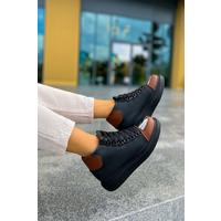 CH267 GST Roma Mirror Kadın Bot SIYAH/TABA