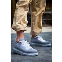 CH307 - Renkli Tricot Erkek Ayakkabı GRI