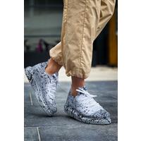 CH307 - Renkli Tricot Erkek Ayakkabı Gri Splush