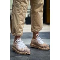 CH307 - Renkli Tricot Erkek Ayakkabı Kum Splush