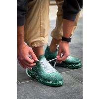 CH307 - Renkli Tricot Erkek Ayakkabı Yeşil Splush