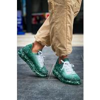 CH307 - Renkli Tricot Erkek Ayakkabı Yeşil Splush