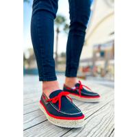 CH311 - Espadril Erkek Ayakkabı SIYAH - KIRMIZI