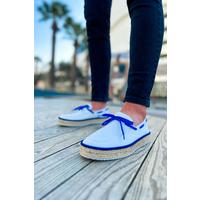 CH311 - Espadril Erkek Ayakkabı BEYAZ / SAX MAVI