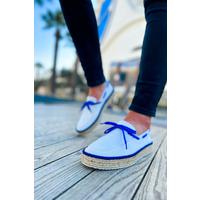CH311 - Espadril Erkek Ayakkabı BEYAZ / SAX MAVI