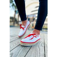 CH311 - Espadril Erkek Ayakkabı BEYAZ/KIRMIZI