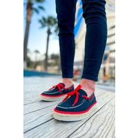 CH311 - Espadril Erkek Ayakkabı SIYAH - KIRMIZI