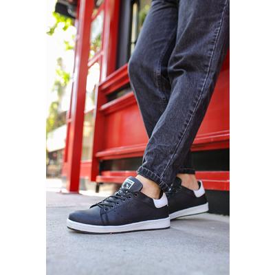 CH977 - GBT Tennis Erkek Ayakkabı SIYAH/BEYAZ