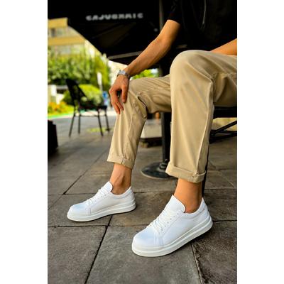 CH979 - Santoni CRT Spor Erkek Ayakkabı BEYAZ