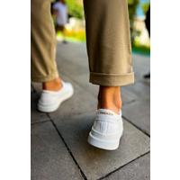 CH979 - Santoni CRT Spor Erkek Ayakkabı BEYAZ