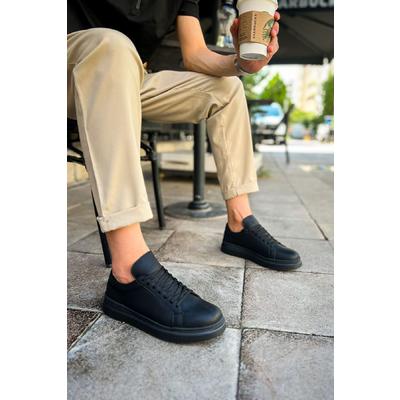 CH979 - Santoni CRT Spor Erkek Ayakkabı SIYAH