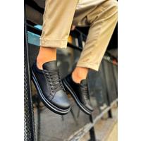 CH979 - Santoni CRT Spor Erkek Ayakkabı SIYAH