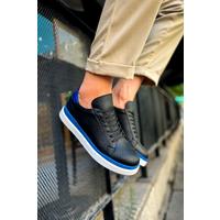 CH979 - Santoni GBT Spor Erkek Ayakkabı SIYAH/MAVI