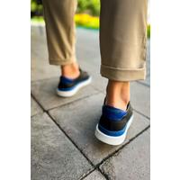 CH979 - Santoni GBT Spor Erkek Ayakkabı SIYAH/MAVI