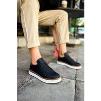 CH979 - Santoni GBT Spor Erkek Ayakkabı SIYAH/TABA