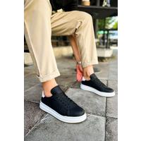 CH979 Santoni GBT Spor Erkek Ayakkabı SIYAH/BEYAZ