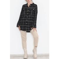 Қос қалталы Chanel көйлегі ақ-қара - 5082.1289.