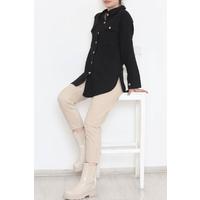 Қос қалталы Chanel көйлегі қара - 5082.1289.