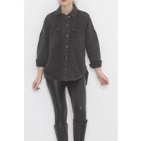 Double Pocket Denim Jacket Anthracite - 474482.1406.