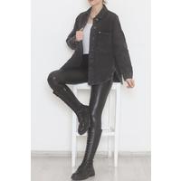 Double Pocket Denim Jacket Anthracite - 474482.1406.
