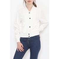 Jacket White with Double Pockets - 80079.683.