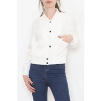 Jacket White with Double Pockets - 80079.683.