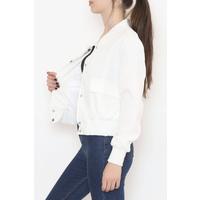 Jacket White with Double Pockets - 80079.683.
