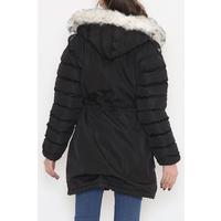 Double Pocket Fur Lined Coat Black - 8131.1316.