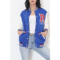 Double Color College Jacket Saks - 10440.701.