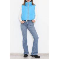 Çift Yönlü Crop Yelek Mavivizon - 214000.1247.