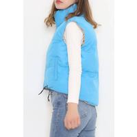 Çift Yönlü Crop Yelek Mavivizon - 214000.1247.