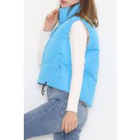 Çift Yönlü Crop Yelek Mavivizon - 214000.1247.