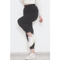 Striped Ribbed Sweatpants Black - 473639.053.