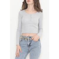 Snap-On Camisole Blouse Gray - 12438.1567.