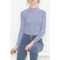 Полосатая укороченная блузка Fisherman Saks — 471118.1567.