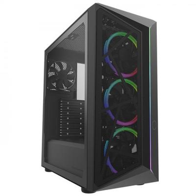 CM MASTER CMP510 TG CP510-KGNN65-S01 650W 80+ Mesh Panel Siyah ARGB 3x120MM FANLI Mid-Tower Kasa