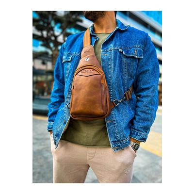 CNT008 - Cilt Deri Erkek Omuz Çantası TABA