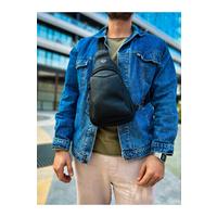 CNT008  Cilt Deri Erkek Omuz Çantası SIYAH