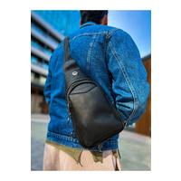 CNT008  Cilt Deri Erkek Omuz Çantası SIYAH