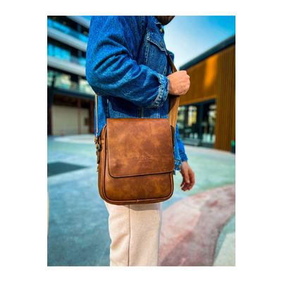 CNT009 Cilt Deri Erkek Yan Omuz Çantası TABA